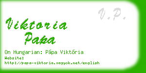 viktoria papa business card